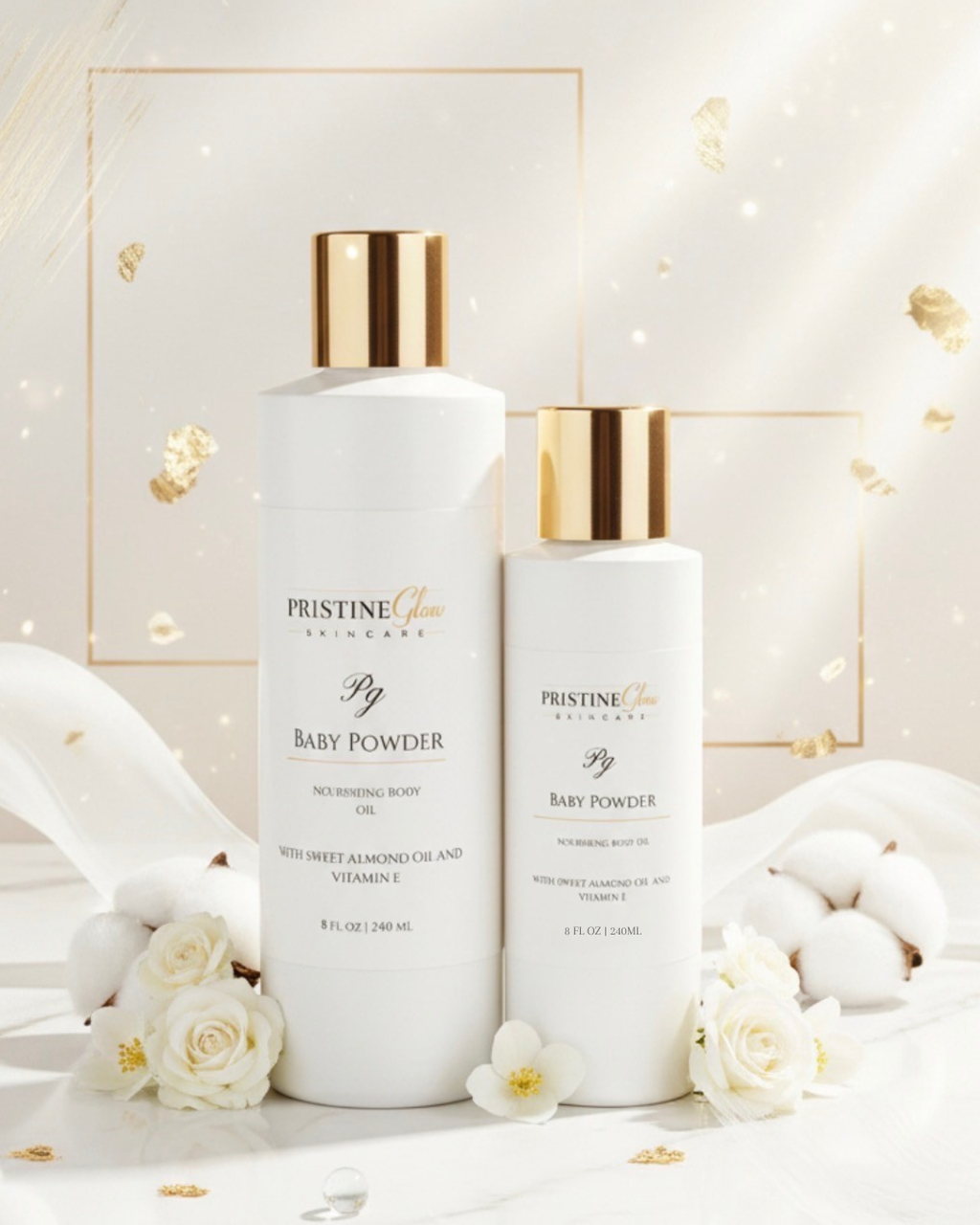 Baby Powder Body Oil 4oz (PREORDER)